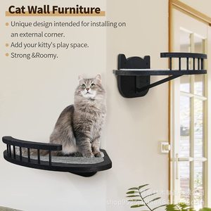 Lit suspendu pour chat en bois, structure d'escalade murale pour chat, lit suspendu en bois pour chat, jouet de saut pour chat - Product Image 5