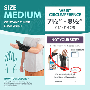 Pols En Duim Spica Spalk-De Quervain 'S Tenosynovitis Lange Onderarm Cast Stabilisator Voor Tendinitis, Verstuikingen, Duimbeugel - Product Image 4