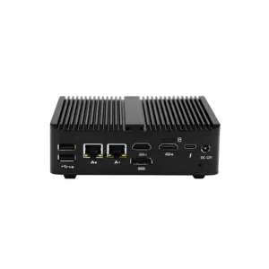 Fanless Industriële Barebone Pc 12e Gen N100 Desktop Computer Dual Lan Dual Rs232 Dual HD-MI Dp Type-C Wifi 4K Mini Pcs