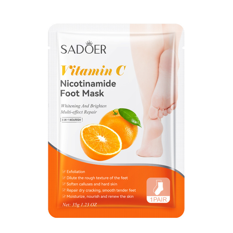 Masque pour les pieds à la vitamine C