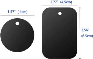 XMXCZKJ 뜨거운 판매자 직사각형 원형 강한 스티커 접착 철 플레이트 금속 플레이트 자기 자동차 홀더 전화 마운트 - Product Image 2