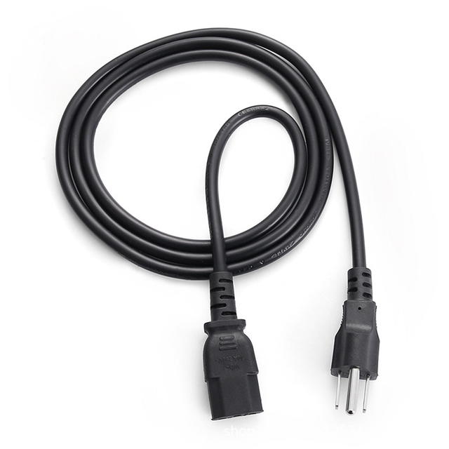 USA Standard AC Power Cord Cable Desktop Computer PC 1.8M IEC320 0.75mm for Wholesales 220v Power