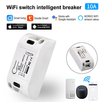 Interruptor Inteligente Wifi Tuya 16A de 2 Vías con Temporizador, Automatización Inalámbrica Smart Life, Compatible con Alexa y Google Home, Red NFC, 10A Máx., Mini