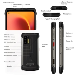 5G 10000MAh Di Động Tốt Nhất Ấn Độ Ulefone Điện Armor 13 Rugged Điện Thoại Hồng Ngoại Khoảng Cách Đo, 8GB + 128GB Điện Thoại Thông Minh - Product Image 2