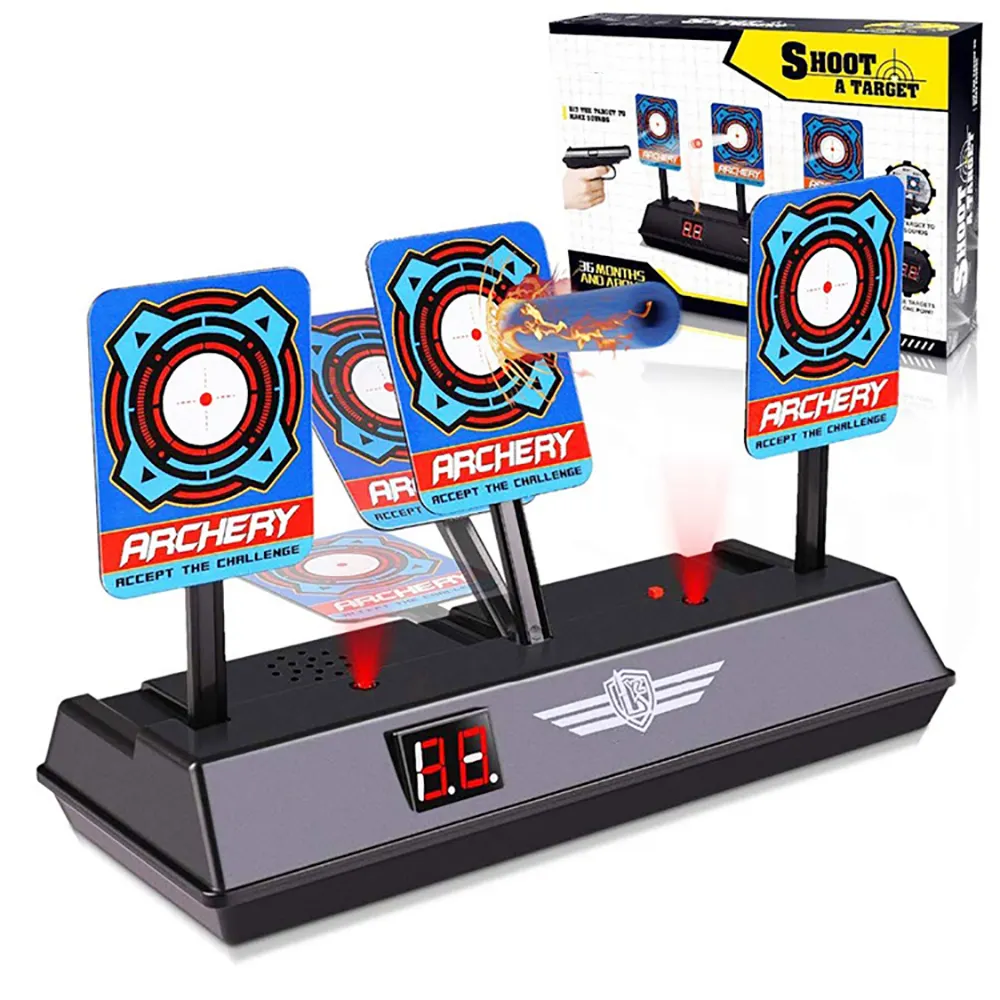Electronic Shooting AutomaticTarget Stand Scoring Auto Reset Digital Targets for Guns Toys, Ideal Gift Toy for Kids-Boys & Girls