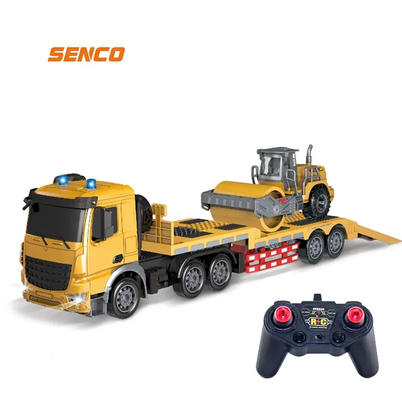 Senco 2.4ghz 6ch transporteur de transport télécommandé camion à benne en plastique véhicule d'ingénierie télécommandé jouets voiture camion jouet