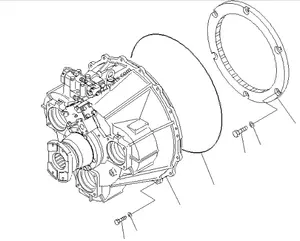 711-73-21001 tork dönüştürücü  bir WD600-3 tork dönüştürücü 