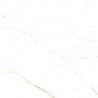 Carreaux de sol en porcelaine imitation marbre blanc veiné or de Foshan, 1200x1200, carreaux émaillés polis pour sol et mur de salle de bain