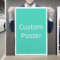 Affiches adhésives imprimées sur mesure, diverses tailles et matériaux (y compris avec dos adhésif), film laminé personnalisé, impression numérique