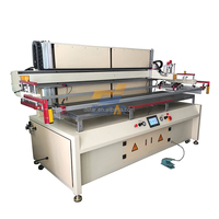 Precio de fábrica Máquina de impresora de pantalla de seda semiautomática de gran formato para productos planos Hoja de papel de plástico