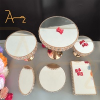 Décoration de restaurant, d'hôtel, de fête, présentoir à desserts, tour à gâteaux, centre de table, support à fleurs, plateau en métal, support à gâteau de mariage