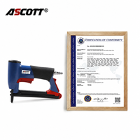 ASCOTT 8016-420 Agrafeuse pneumatique professionnelle pour matelas, agrafeuse à air 21GA pour meubles et literie, certifiée CE
