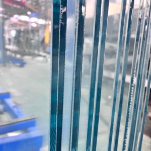 Verre trempé bleu teinté haute résistance pour mur-rideau de bâtiment, revêtement de façade extérieure, hôpital, hôtel, <span class=keywords><strong>garantie</strong></span> 1 an - Product Image 4