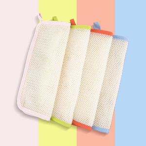 <span class=keywords><strong>Asciugamano</strong></span> esfoliante con Logo personalizzato in rete di Nylon panno per sfregamento Scrubber per bagno <span class=keywords><strong>doccia</strong></span> sapone con bolle di schiuma panno per lavare - Product Image 4