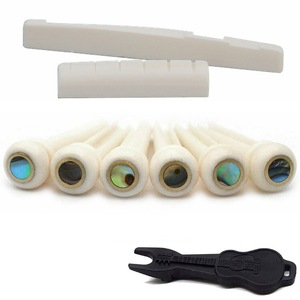 Guitare Folk Ox Bone String Nail Piano Pillow Lifter (Anneau de <span class=keywords><strong>cuivre</strong></span> Big Abalone Point) H-03 - Product Image 1
