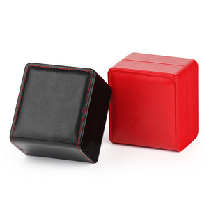 Estuche rectangular de cuero PU al por mayor para relojes, caja de <span class=keywords><strong>almacenamiento</strong></span> y embalaje de regalo para <span class=keywords><strong>Apple</strong></span> <span class=keywords><strong>Watch</strong></span>, enrollador de relojes de joyería con diseño de coche. - Product Image 4