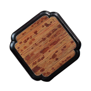 Bandeja Cuadrada de Bambú Xiangfei con Diseño Floral, Bandeja para Servir Té Anji, Bandeja Resistente para Aperitivos - Product Image 5