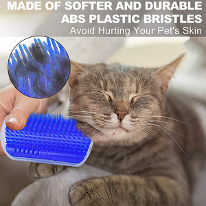 Cat หวีนวดมุมแมว,อุปกรณ์เสริมสวยสำหรับสัตว์เลี้ยงแปรงทำความสะอาดได้ด้วยตัวเองพร้อม Catnip ขนนุ่ม - Product Image 4
