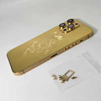 Boîtier d'élément de dragon chinois de luxe pour iPhone Design créatif en métal avec étui de téléphone de luxe de logo personnalisé sculpté en profondeur