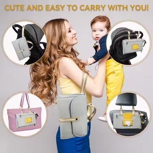 Bolsa de Viaje para Cambiar Pañales de Bebé con Bolsillo para Toallitas, Diseño Inteligente, Tapete de Cambio Portátil - Product Image 4