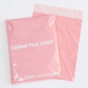 Sacs d'expédition biodégradables et compostables en polymailleur nude avec logo personnalisé, sacs d'emballage en poly pour vêtements, sacs d'expédition - Product Image 6