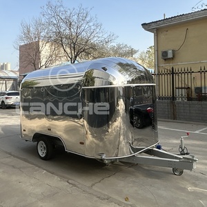 4 mètres de remorque alimentaire mobile en acier inoxydable de haute qualité Hot Dog Pizza Bar Burger Shawarma Food Cart Food Truck - Product Image 2