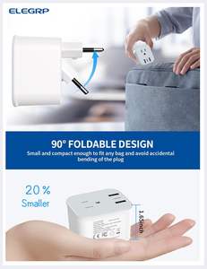 Elegrp foldable לנו סוג אירופאי נסיעות ממיר שקע מתאם רב תקע עם usb c יציאת אוניברסלי מתאם נסיעות - Product Image 6