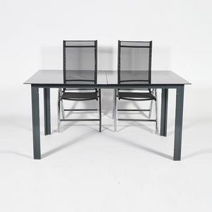 Nhôm Vườn Ngoài Trời Bàn Với Ghế Cho Đảng Wedding Sự Kiện Văn Phòng Phòng Ăn Bàn Và Ghế Đặt - Product Image 5