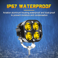 Nouvelle Lampe de Travail/Feu Antibrouillard CAV Super Lumineuse Jaune 3 Pouces 40W 4000 Lumens à Faisceau Concentré en Aluminium Moulé Sous Pression Étanche IP67
