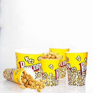 Papier jetable pour Popcorn, pièces, grand espace, seau, tasse en papier pour Popcorn, bonne qualité