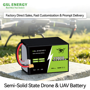 Batterie de drone GSL ENERGY Solid State 22,2V 6S 22000mAh 22Ah 350Wh/kg, pack de batteries lithium-ion pour la logistique aérienne et les relevés, 6S-22AH-3 - Product Image 1