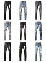 Jean décontracté coupe bootcut ample pour homme 2025, délavage moyen, taille mi-haute, en denim extensible de haute qualité, idéal pour les affaires et le quotidien, très tendance