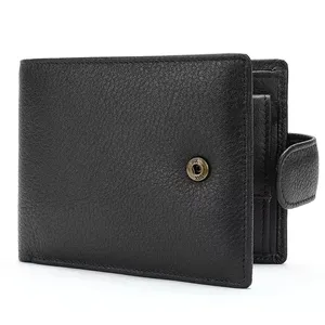 ODM OEM Factory Manufacturer Men Card Holder Lather Wallets Purses High Quality Bifold Men Genuine Leather Wallet