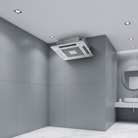 Dalles de plafond suspendues carrées modernes perforées anti-humidité en minéral, insonorisantes, pour centres commerciaux tropicaux et côtiers
