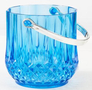 Clear Acrylic Beer Wine Ice Beverage Tub Bucket with <b>Tong</b> - Product Image 4
