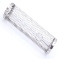 Grille de barbecue rotative en acier inoxydable 304, fumoir extérieur multifonctionnel de style moderne, grille de cuisson portable en maille pour rôtir