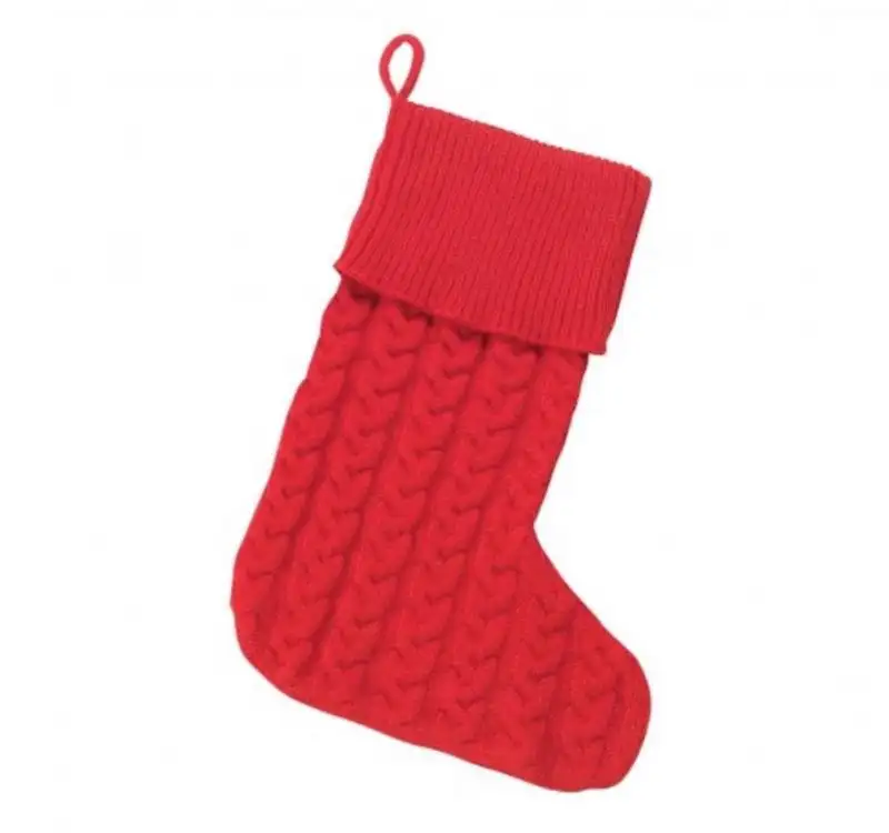 Whosale Chất Lượng Tốt Tùy Chỉnh New Hand Dệt Kim Giáng Sinh Stocking Đan Vớ Đan Giáng Sinh Stockings Trong Kho