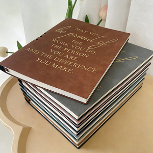 Cuaderno A5 Personalizado GF con Cubierta de Cuero Suave, Encuadernación Térmica, 100 Hojas, Impreso, para Negocios, Oficina, Escritura a Mano - Product Image 2