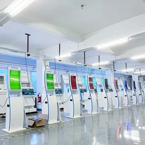 Usingwin 23,6 дюймов цифровой самообслуживания оплаты печати windows киоска все в одном POS машина для больница отеле правительства