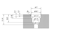 1/4 "pouces à 1/2" pouces Embedded Three-piece POM Quick-connect Fitting Set of Universal Plastic and Metal Pipe Fittings