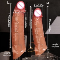 Housse de pénis Dragon Condoms pour hommes, manchon de pénis en silicone réutilisable, creux, avec sangle, pour hommes, préservatif LM-D802
