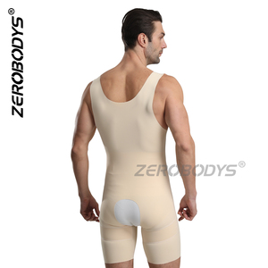 ZEROBODYS W061 <strong>Men's</strong> <strong>Butt</strong>-<strong>lifting</strong> Unitard Flatten Abdomen One-piece Bodysuit Figure-Shaping - Product Image 3