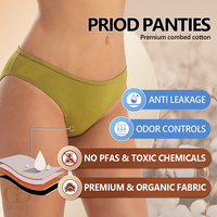 Culotte de période 4 couches SANS PFAS Sous-vêtements menstruels jetables étanches Maillot de bain Culotte de période de natation pour femmes