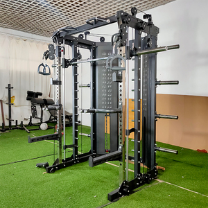 Equipo de Fitness Todo en Uno, Polea de Cable, Entrenamiento Multifuncional, Power <span class=keywords><strong>Rack</strong></span> Smith <span class=keywords><strong>con</strong></span> Torre de Pesas - Product Image 5