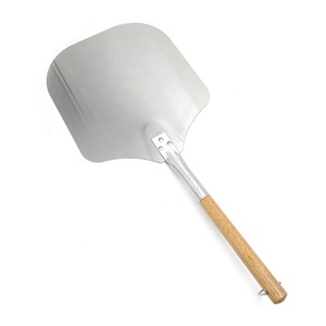 Pelle à pizza en acier inoxydable de qualité supérieure à long manche carré en <span class=keywords><strong>bois</strong></span> <span class=keywords><strong>ustensile</strong></span> de coupe <span class=keywords><strong>pour</strong></span> <span class=keywords><strong>four</strong></span> à pizza boîte d'emballage à multiples facettes - Product Image 2