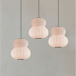 โคมไฟเพดาน LED รูปวงรีสีขาว E27 รุ่นใหม่ สำหรับร้านอาหารและร้านน้ำชา - Product Image 1