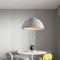 Lustre de restaurant nordique nouveau Wabi-Sabi design minimaliste bar plâtre de gypse led lustre suspension