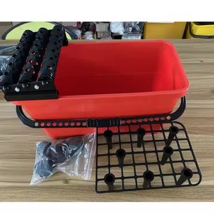 Cubo de limpieza para azulejos 24L, kit limpiador de juntas de plástico con esponja de rejilla y doble rodillo, ¡Gran oferta! - Product Image 4