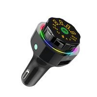 Transmisor FM para Auto AP06S 5.4, Rompe Cristales de Ventana, Cortador de Cinturón de Seguridad, Cargador de Auto 12V-24V con Luz LED