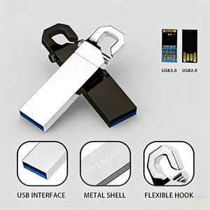 <span class=keywords><strong>Precio</strong></span> <span class=keywords><strong>de</strong></span> fábrica Gancho Metal Usb Flash Drive 2,0 Memory Stick Custom U Disk <span class=keywords><strong>Pendrive</strong></span> 1G 2G <span class=keywords><strong>4G</strong></span> 8G 16G 32 GB 64GB Usb Flash Memory - Product Image 3